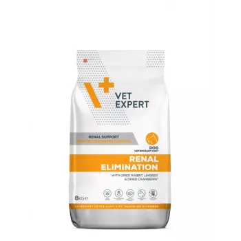 Kuiv koeratoit VETEXPERT Veterinary Diet Renal Elimination 2 kg — küülikumaitseline, täiskasvanud koertele, neerutoetus, 15,8% valku, 19,5% rasva