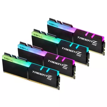 DIMM 32 GB DDR4-3200 (4x 8 GB) Quad-Kit, mälu must, F4-3200C16Q-32GTZRX, Trident Z RGB, INTEL XMP