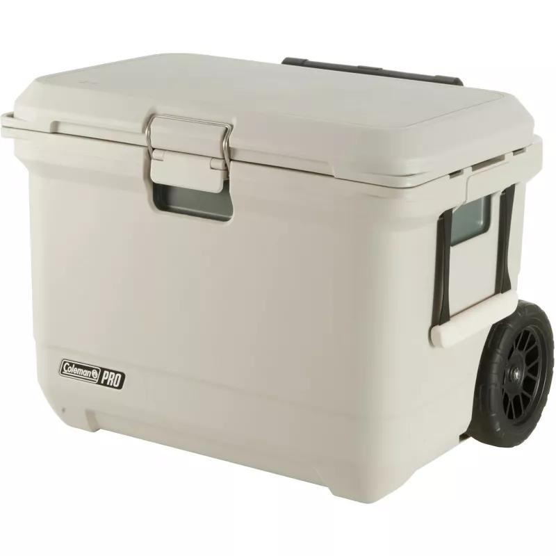 Coleman Pro 55QT Wheeled Cooler Box Valge 52L 120h