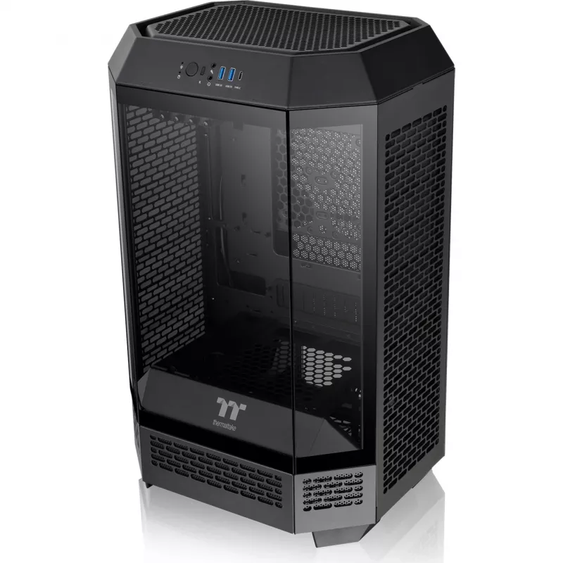 Thermaltake the Tower 300 Black Micro Tower karastatud klaasiga PC mängukorpus