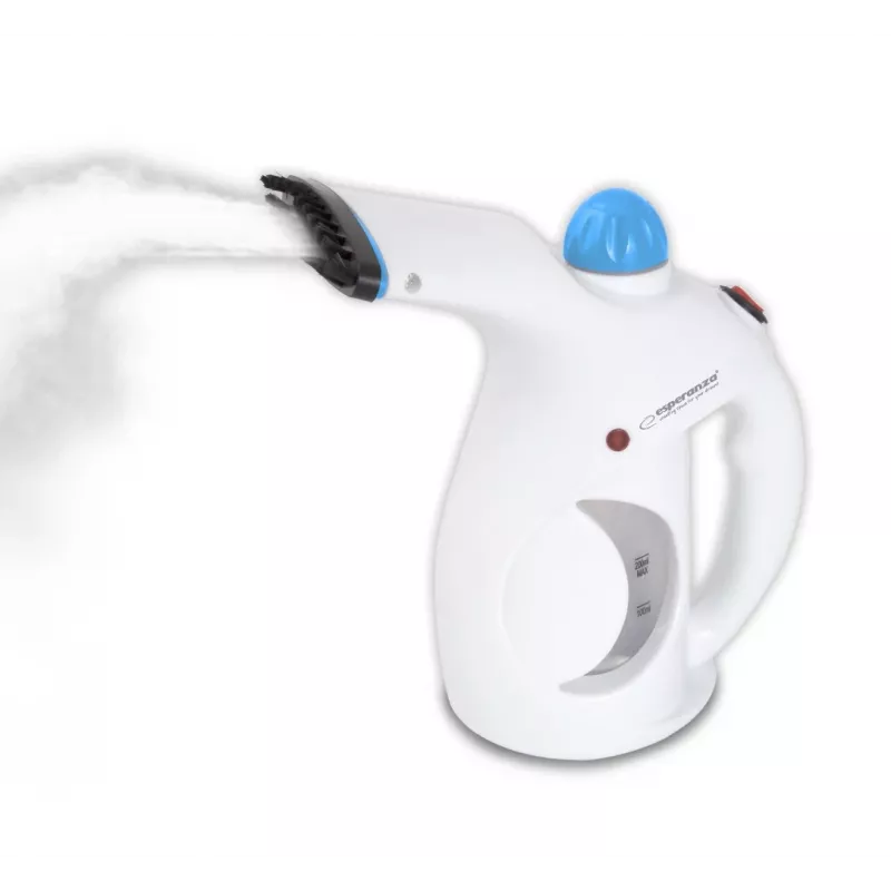 Käsikäeshoitav rõivaauruti ESPERANZA EHI006 — 800 W, 15 g/min aur, 0,2 L paak, 1,5 m juhe, must