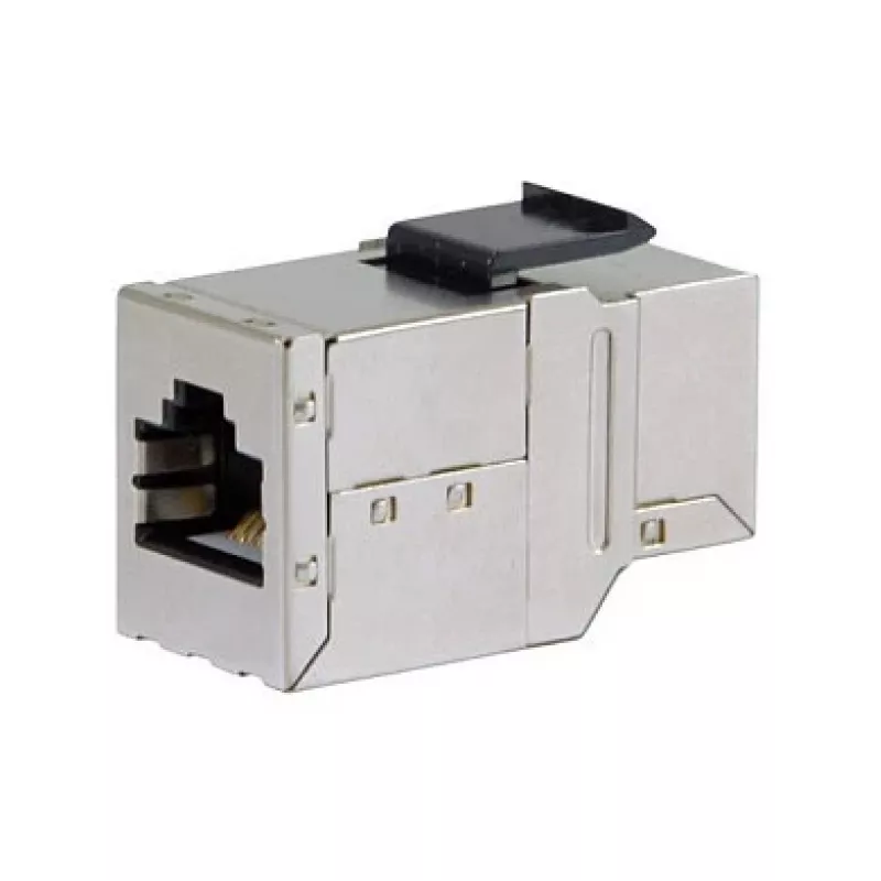 Varjestatud Cat6 Keystone Inline Coupler 8 tk komplekt, EQUIP — lame ehitus, RJ-45, 17×35,5×24,4 mm, hõbedane