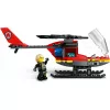 LEGO City tuletõrjekopter 60411 ehitusmänguasi, 85 tükki, pöörlevad labad, 1 minifiguur, vanus 5+ (220×90×60 mm)
