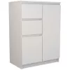 Kummutipealne e-pood 2D2S BIEL — 2 sahtlit, valge, 700×400×970 mm, puitlaastplaat