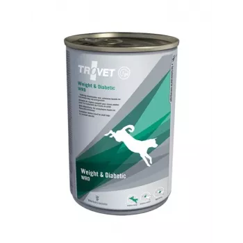 TROVET Kaalu- ja diabeediga WRD kanaga - märg koeratoit - 400 g