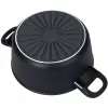 Kastrul BALLARINI 75002-920-0 ümmargune must alumiinium 20 cm
