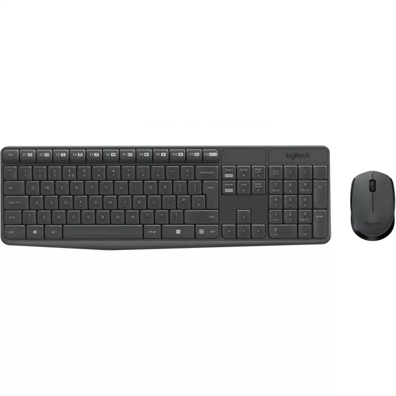 Logitech MK235 - klaviatuuri- ja hiirekomplekt - juhtmevaba