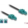 Koaksiaalkaabel DeLOCK 90128 1 m Mini FAKRA Z Aqua Must