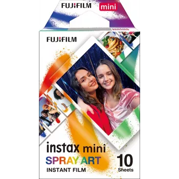 Fujifilm Instax MINI Spray Art Film mitmevärviline 5,4x8,6 cm 10 lehte