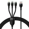 USB-kaabel Baseus SUP0003351 1,2 m USB A USB C/Micro USB-A/Lightning Must