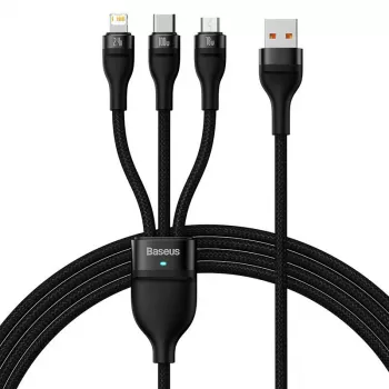 USB-kaabel Baseus SUP0003351 1,2 m USB A USB C/Micro USB-A/Lightning Must