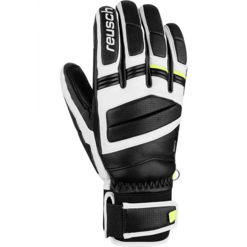 REUSCH MASTER PRO GLOVES SUURUS 9 must, valge ja kollane