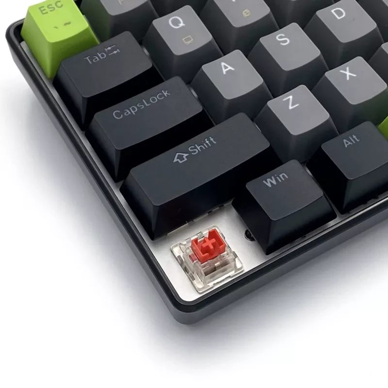 Mehaaniline klaviatuur MEDIA-TECH MT1260 Red Core MX60, 60% vormitegur, CHERRY MX Red lülitid, RGB taustvalgustus, USB, roheline