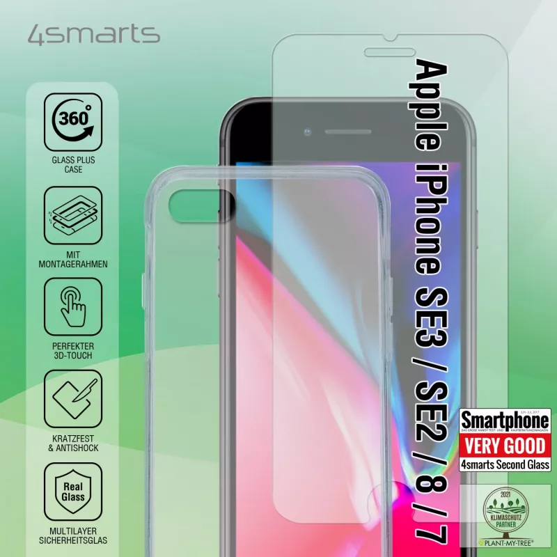 Mobiiltelefoni ümbris 4smarts 360° Starter Set Läbipaistev 11.9 cm (4.7 tolli)