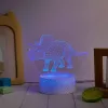 Laua-LED-lamp MANTA SNL117RGB RGB 3D dinosauruse valgusdekoor