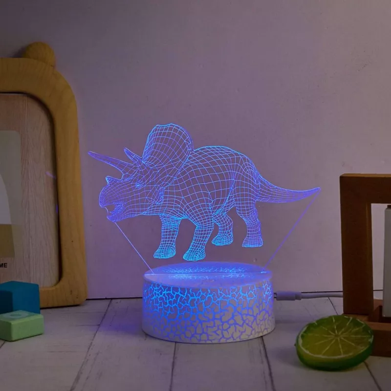 Laua-LED-lamp MANTA SNL117RGB RGB 3D dinosauruse valgusdekoor