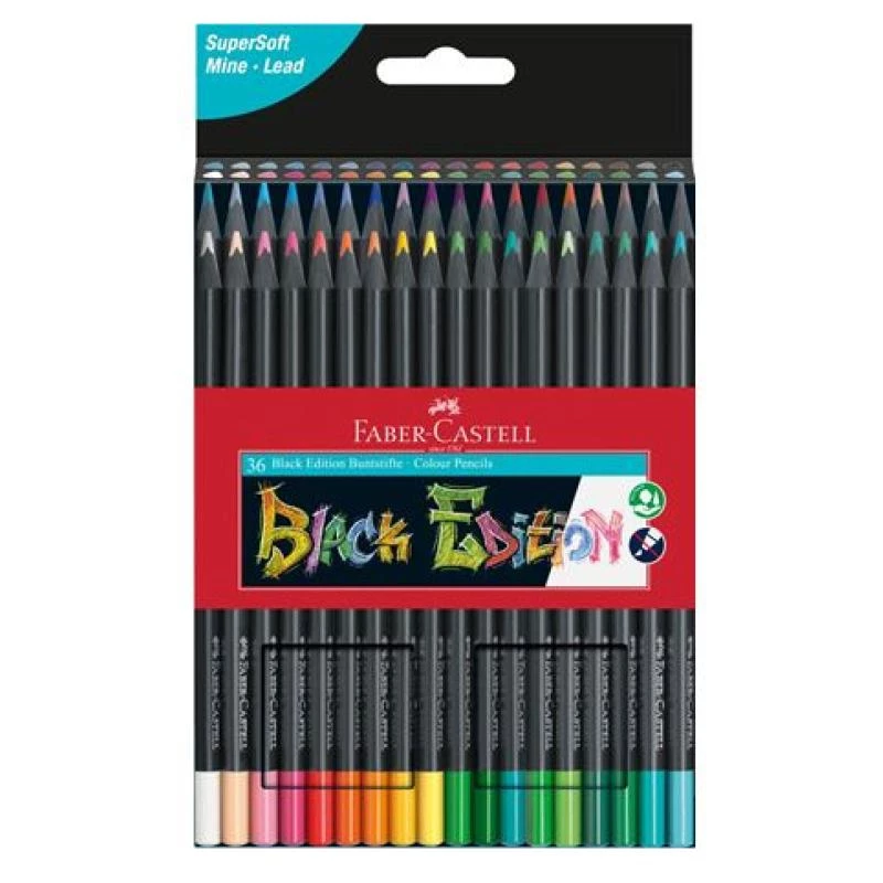 Värviliste pliiatsite komplekt Faber-Castell 116436 — 36 tk, mitmevärviline, pappkarp