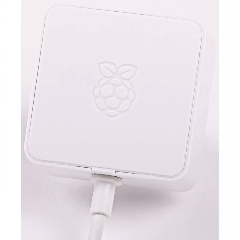 Ametlik valge Raspberry Pi 5.1A/3A toiteplokk, valge, hulgipakendis