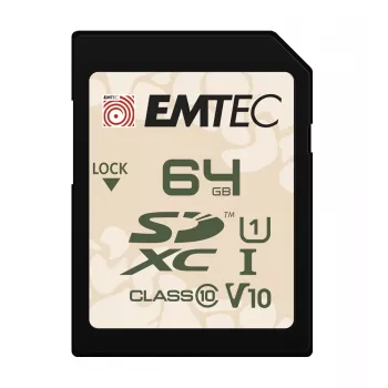 Flash Memory Emtec 64GB UHS-I SDHC V30/V10 Outdoor