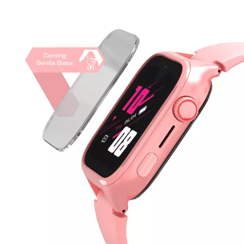 Nutikell Stelio Junior Pro AI 4G ST-SWJ102-PK — laste 4G kell, roosa