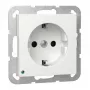 Gira seina/lae SCHUKO LED-valgusti mudel 417003 integreeritud Schuko pistikupesaga