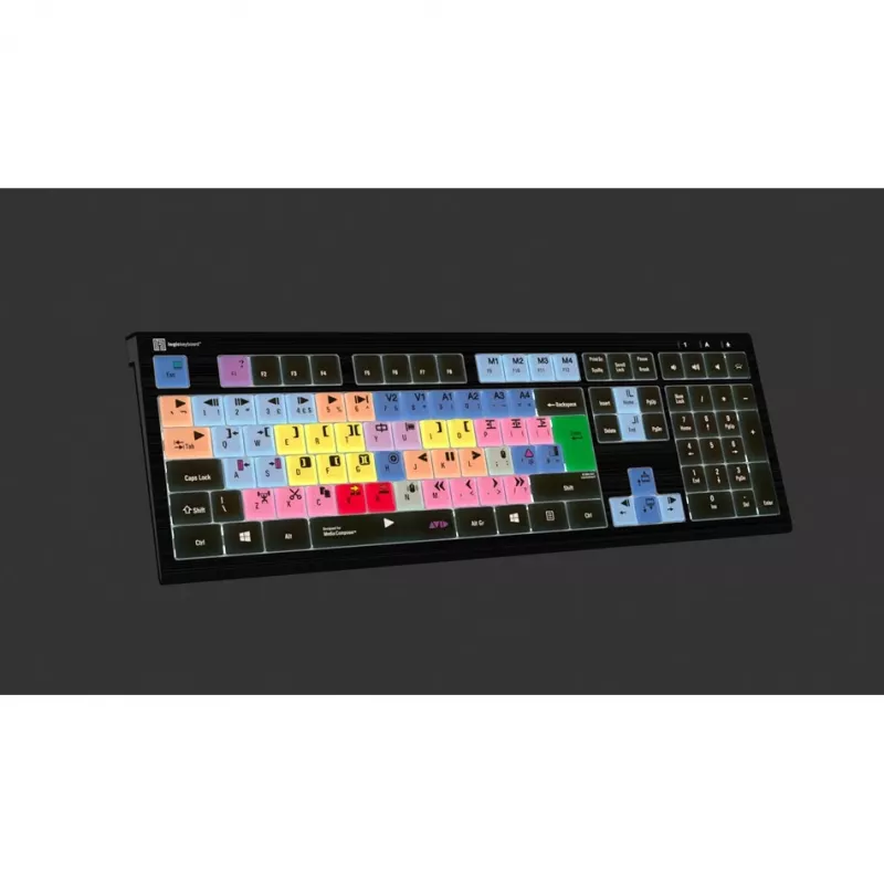 Logickeyboard Avid Media Composer ASTRA 2 taustvalgustusega klaviatuur PC UK (LKB-MCOM4-A2PC-UK)