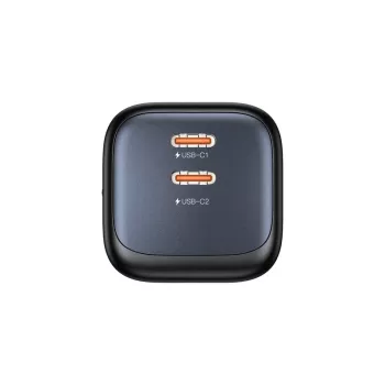 Uniteki seinilaadija 2x GaN 45W — 2× USB‑C PD 3.0 ja QC kiirlaadimine