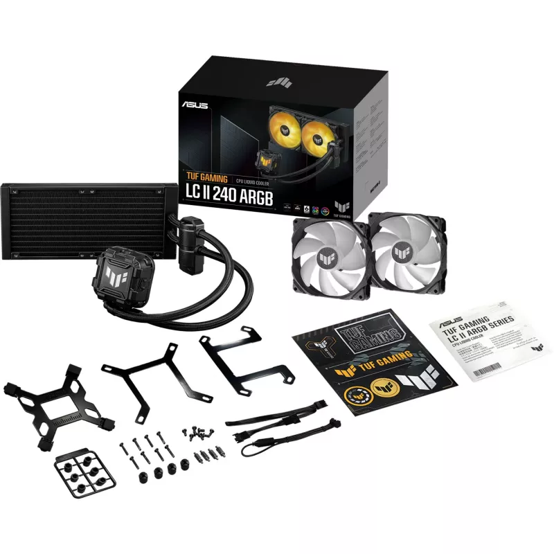 ASUS TUF GAMING LC II 240 ARGB protsessori vedelikjahutuse komplekt 12 cm Must