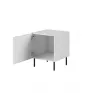 Öökapikomplekt Cama Meble HOLE — 2 tk, 44×40,5×53,5 cm, valge matt, MDF/puitlaastplaat, 16 mm raam