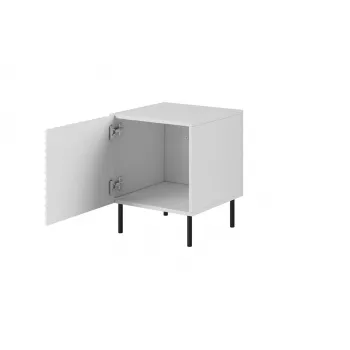 Öökapikomplekt Cama Meble HOLE — 2 tk, 44×40,5×53,5 cm, valge matt, MDF/puitlaastplaat, 16 mm raam