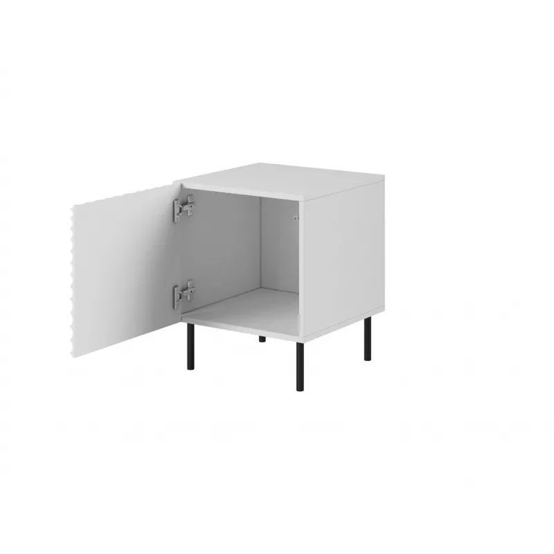 Öökapikomplekt Cama Meble HOLE — 2 tk, 44×40,5×53,5 cm, valge matt, MDF/puitlaastplaat, 16 mm raam