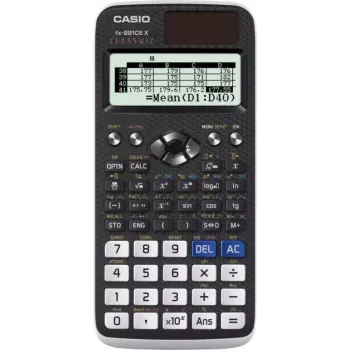 CASIO SCIENTIFIC KALKULAATOR FX 991CEX CLASSWIZ MUST, 12-kohaline ekraan