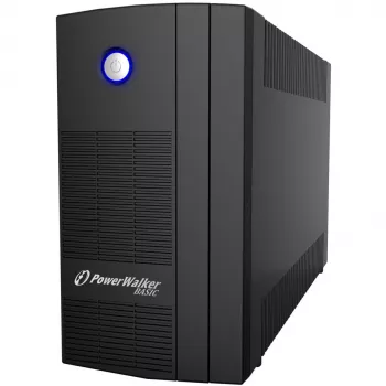 PowerWalker Basic VI 1000 SB liin-interaktiivne 1000VA 3AC-väljundiga tornmust katkematu toiteallikas (UPS) (10121068)