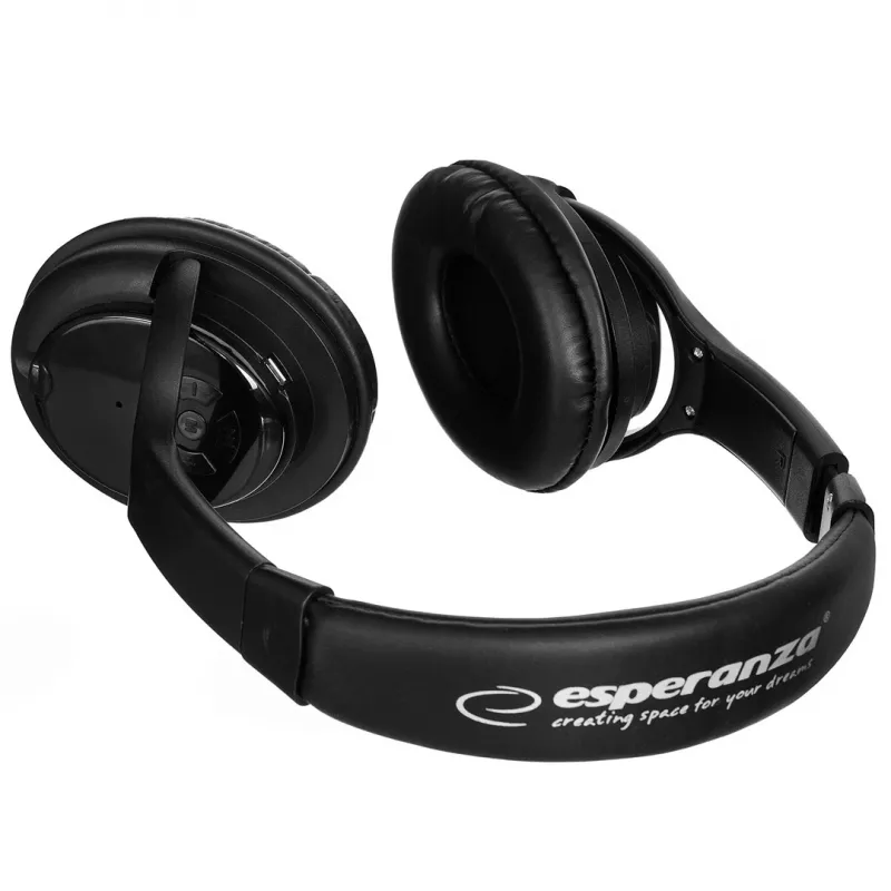 Esperanza Libero EH163K Kõrvaklapid Juhtmeta peapael Muusika Mini-USB Bluetooth Must