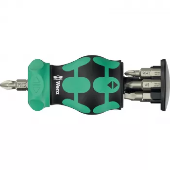 Wera KK Stubby Magazin RA 4 magnetiline bitihoidik, mudel 05008893001, kompaktne bitisalv
