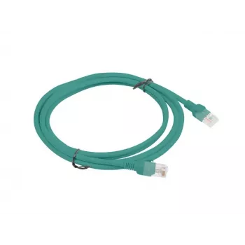 LANBERG Cat5e U/UTP patch-kaabel RJ-45 kuni RJ-45, 2 m, roheline, CCA 26 AWG, HDPE ümbris, 100 MHz