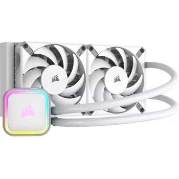 CORSAIR iCUE H100i RGB ELITE protsessori vedelikjahutussüsteem 1-pakk valge 120 mm