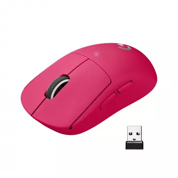 Logitech PRO X SUPERLIGHT juhtmeta hiir magenta hiir (910-005957)