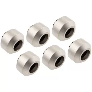 Kõvatoru liitmike komplekt OPTIMUS OP-FIT-HARD-12MM-NICKEL-6PACK — 12 mm, 6 tk koos paigaldustööriistaga, satiinnikkel