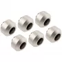 Kõvatoru liitmike komplekt OPTIMUS OP-FIT-HARD-12MM-NICKEL-6PACK — 12 mm, 6 tk koos paigaldustööriistaga, satiinnikkel