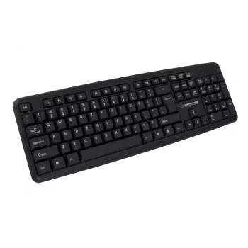 Juhtmega klaviatuur ESPERANZA EK134 täissuuruses 100% USB, must, 1,45 m kaabel