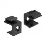 Pordi tolmukate DELOCK 86403, komplekt 4 tk, must, 17,3 × 22,3 × 16,3 mm