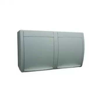 Pistikupesa topelt pealepandav Busch-Jaeger Ocean 20/2 EW-54, valge