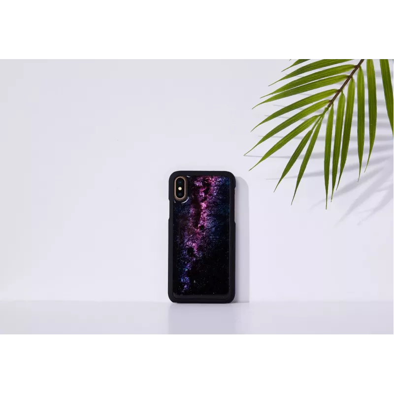 Nutitelefoni ümbris iKins iPhone XS / iPhone XS Max jaoks — Linnutee must