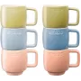 Keraamilised kruusid Staub 6-osaline komplekt Mitmevärviline 100 ml - 6-osaline tee/espressotassid