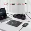 Pikendusjuhe MACLEAN MCE391 B – 6 pistikupesa, 4×USB-A + 1×USB-C, 110–240V, 2500W, 3 m kaabel, must