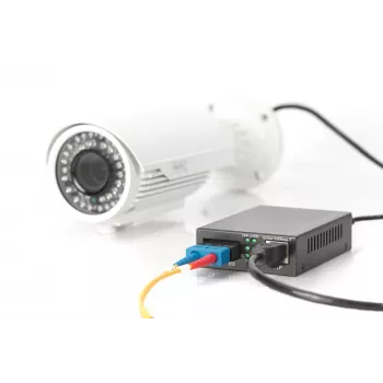 Digitus Gigabit PoE-meediumimuundur, RJ45 / SC, MM, PSE