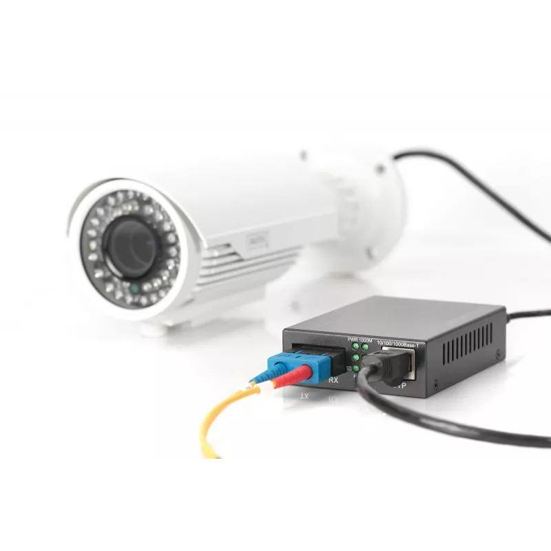 Digitus Gigabit PoE-meediumimuundur, RJ45 / SC, MM, PSE