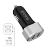 Auto laadija 2xUSB 2.4A alumiinium