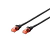 Võrgukaabel Digitus CAT 6 U/UTP patch-kaabel RJ-45 Cat6 3m Must